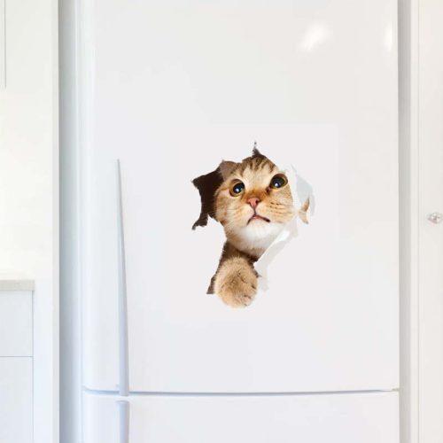 Samolepka Ambiance Cat in Hole Ambiance