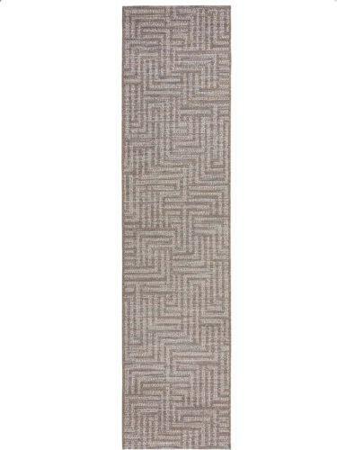 Šedo-béžový venkovní koberec běhoun 230x60 cm Salerno - Flair Rugs Flair Rugs