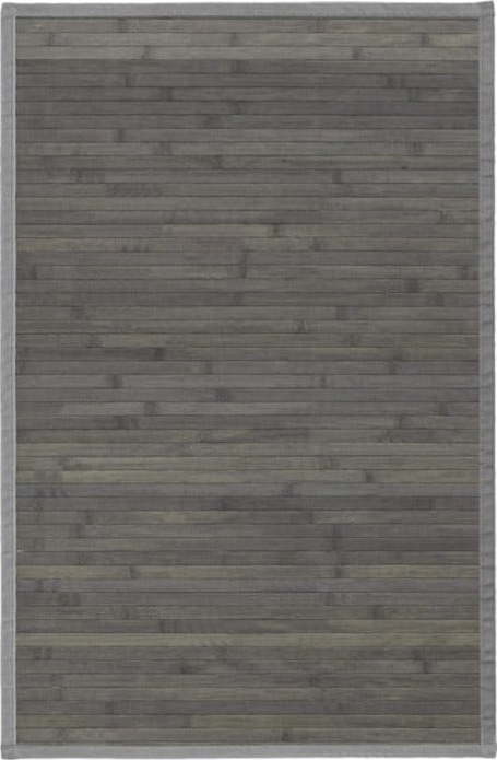 Šedo-zelený bambusový koberec 60x90 cm – Casa Selección Casa Selección