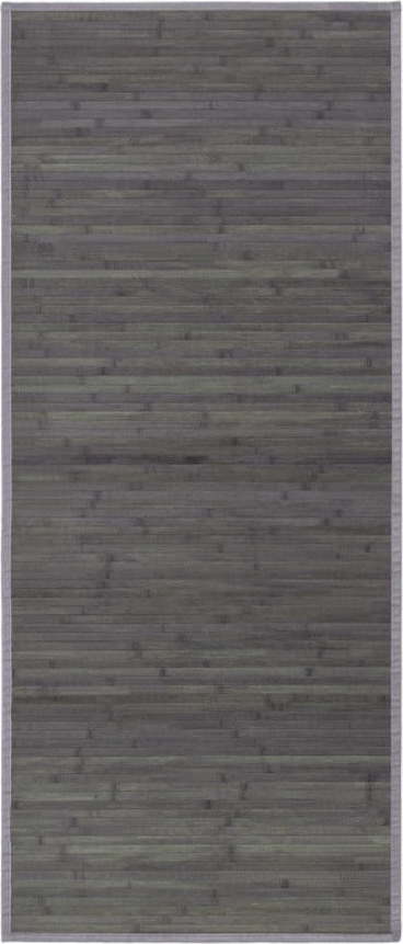 Šedo-zelený bambusový koberec 75x175 cm – Casa Selección Casa Selección