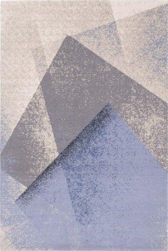 Světle modrý vlněný koberec 133x180 cm Folds – Agnella Agnella