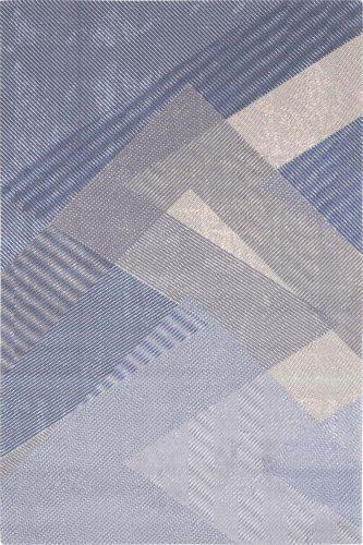 Světle modrý vlněný koberec 200x300 cm Mesh – Agnella Agnella