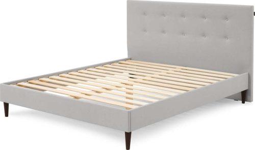 Světle šedá čalouněná dvoulůžková postel s roštem 180x200 cm Rory – Bobochic Paris Bobochic Paris