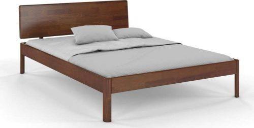 Tmavě hnědá dvoulůžková postel z borovicového dřeva 180x200 cm Ammer – Skandica SKANDICA