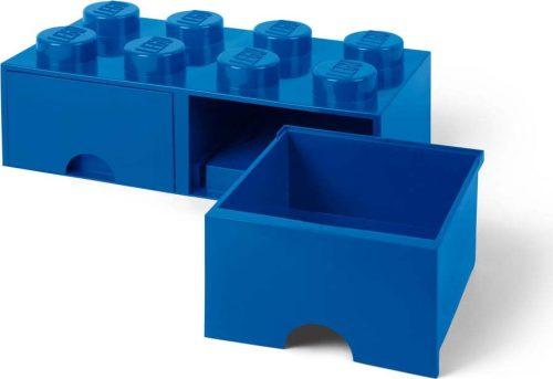 Tmavě modrý úložný box se dvěma šuplíky LEGO® LEGO