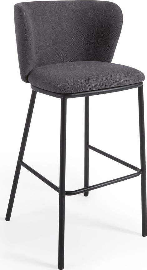 Tmavě šedá barová židle 102 cm Ciselia – Kave Home Kave Home