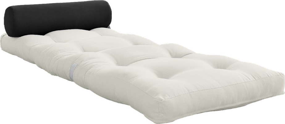 Bílošedá futonová matrace 70x200 cm Wrap Natural/Dark Grey – Karup Design Karup Design