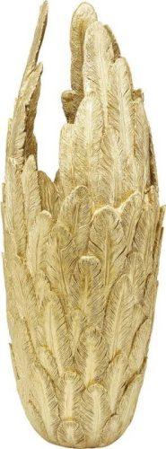 Váza ve zlaté barvě Kare Design Feathers