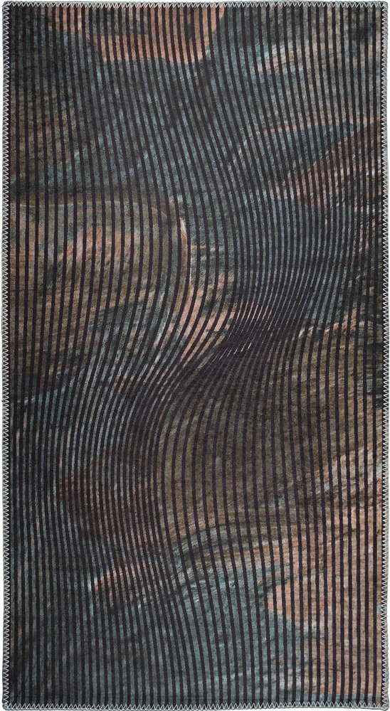 Tmavě zelený pratelný koberec 80x150 cm – Vitaus Vitaus