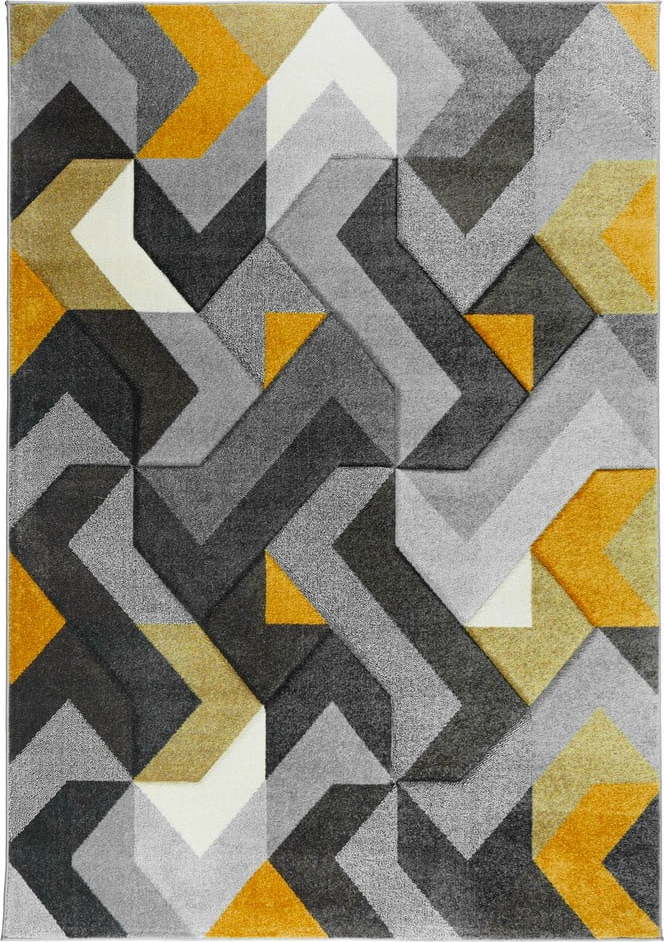 Žluto-šedý koberec 160x230 cm Aurora – Flair Rugs Flair Rugs