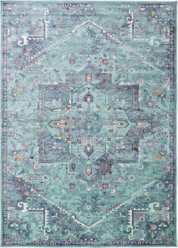 Tyrkysový koberec z viskózy 170x120 cm Lara - Universal Universal