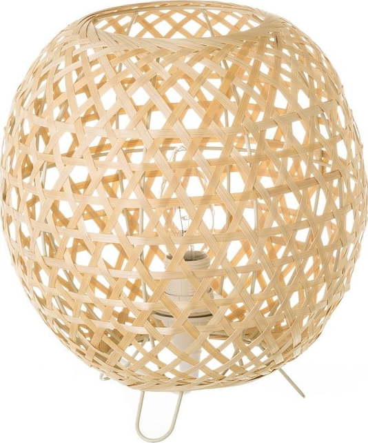Bambusová stolní lampa v přírodní barvě s bambusovým stínidlem (výška 23 cm) Natural Way – Casa Selección Casa Selección