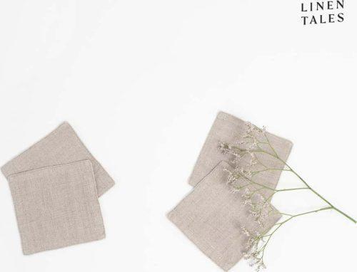 Béžové látkové podtácky v sadě 4 ks – Linen Tales Linen Tales