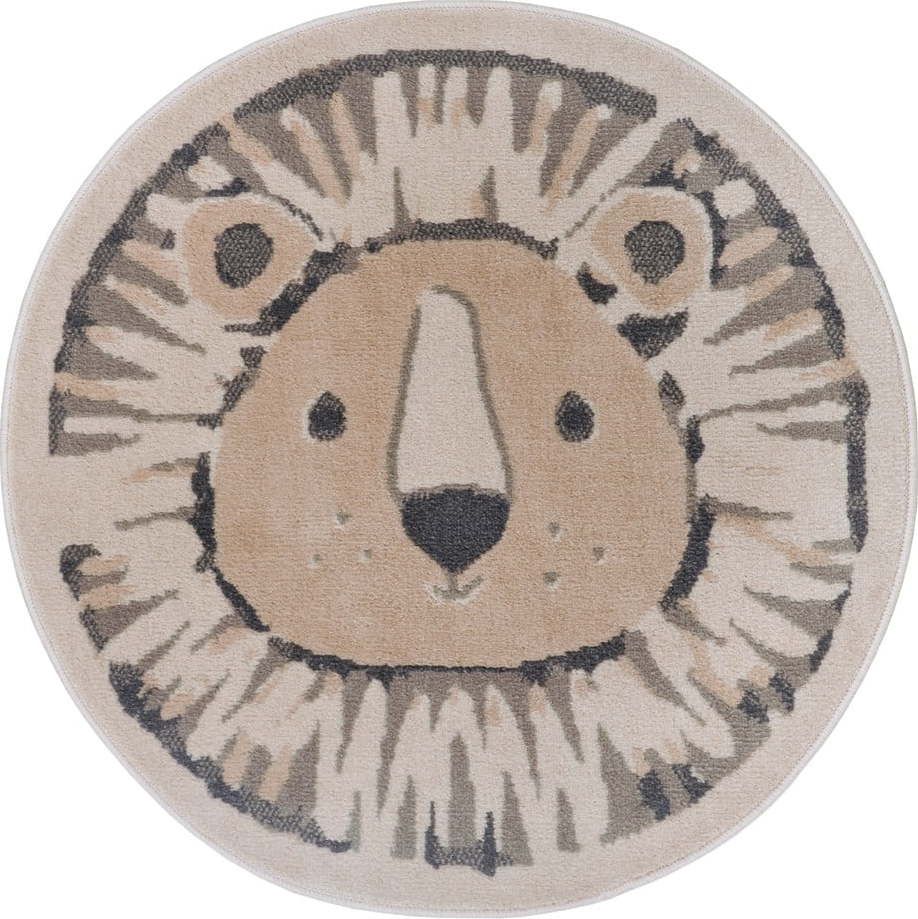 Béžový dětský koberec ø 100 cm Lion – Hanse Home Hanse Home