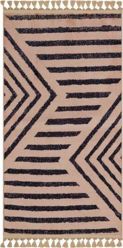 Béžový pratelný koberec běhoun 300x80 cm - Vitaus Vitaus