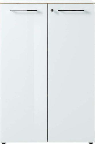 Bílá přírodní skříňka v dekoru dubu 80x120 cm Monteria – Germania Germania