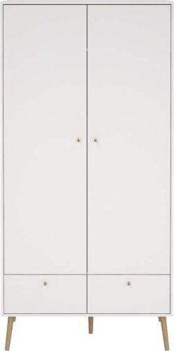 Bílá šatní skříň 99x200 cm Bodo – Tvilum Tvilum