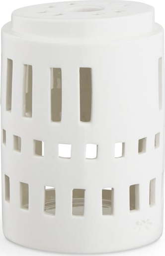 Bílý keramický svícen Kähler Design Urbania Lighthouse Little Tower Kähler Design