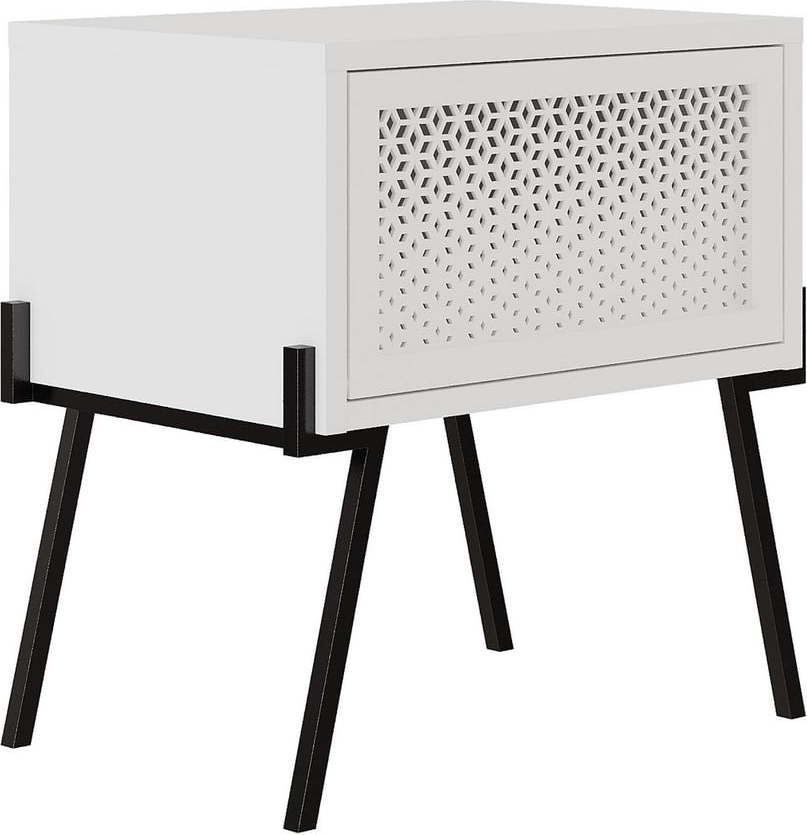 Bílý noční stolek Naive – Kalune Design Kalune Design