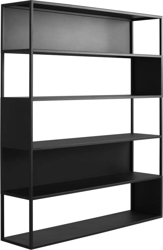 Černá kovová knihovna 150x180 cm Hyller - CustomForm CustomForm