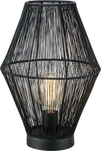 Černá stolní lampa s kovovým stínidlem (výška 38 cm) Casa – Markslöjd Markslöjd