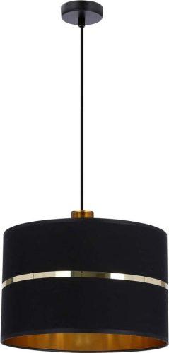 Černé závěsné svítidlo s textilním stínidlem ø 30 cm Assam – Candellux Lighting Candellux Lighting