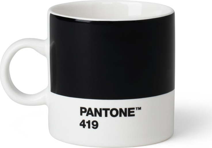 Černý keramický hrnek na espresso 120 ml Espresso Black 419 – Pantone Pantone