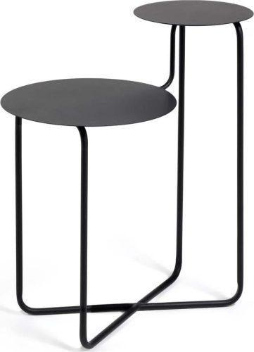 Černý kovový odkládací stolek Kave Home Vidalita Kave Home
