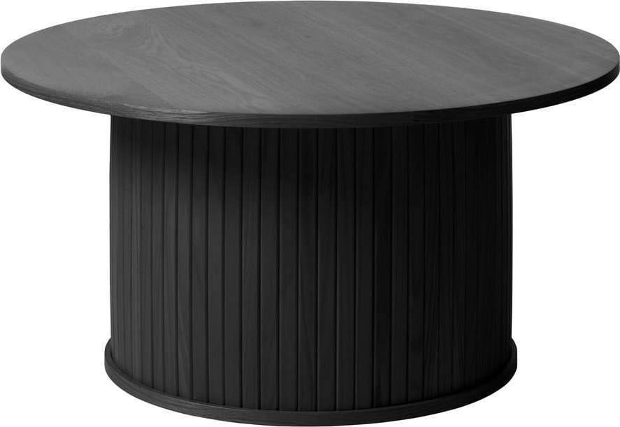 Černý kulatý konferenční stolek ø 90 cm Nola – Unique Furniture Unique Furniture