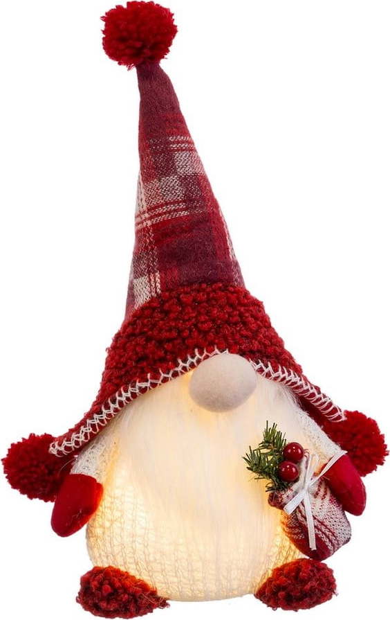 Červeno-bílá světelná dekorace s vánočním motivem Papa Noel – Casa Selección Casa Selección