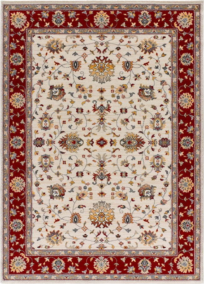 Červeno-krémový koberec 140x200 cm Classic – Universal Universal