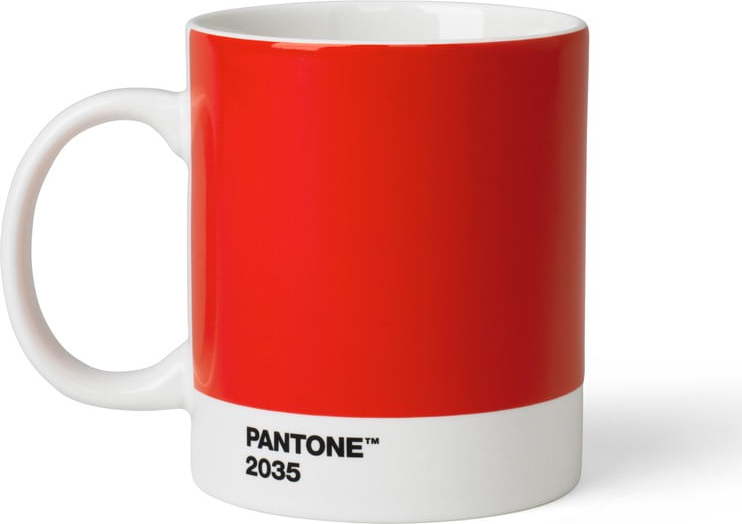 Červený keramický hrnek 375 ml Red 2035 – Pantone Pantone