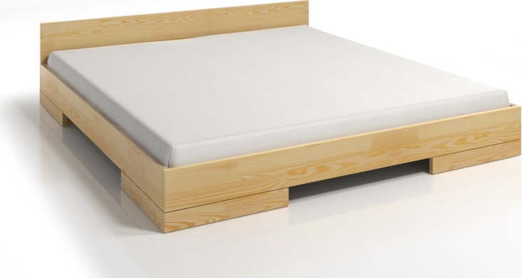 Dvoulůžková postel z borovicového dřeva SKANDICA Spectrum