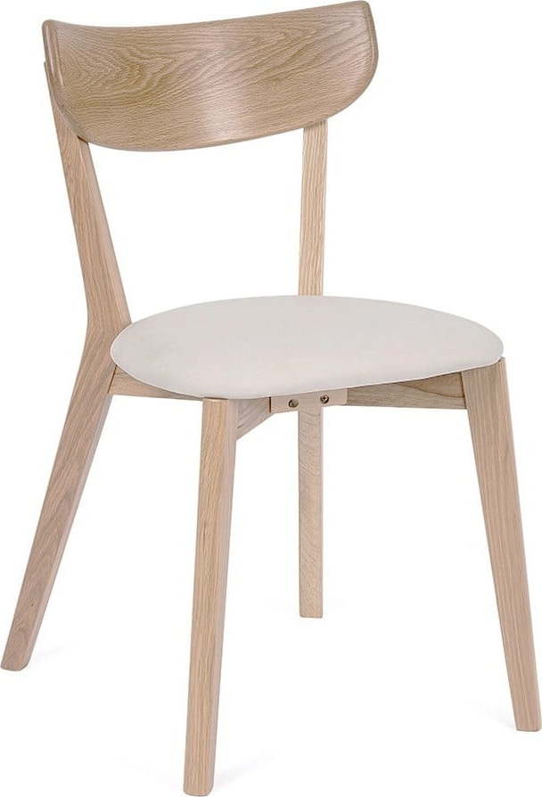 Jídelní židle z dubového dřeva s bílým sedákem Arch - Bonami Essentials Bonami Essentials