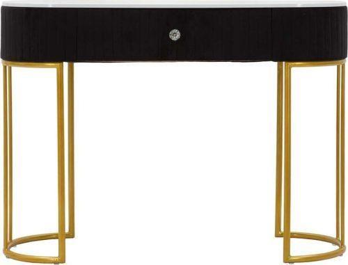Konzolový stolek v černo-zlaté barvě 43x100 cm Montpellier – Mauro Ferretti Mauro Ferretti