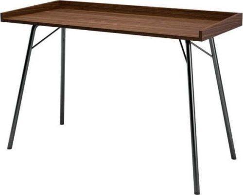 Pracovní stůl s deskou v dekoru ořechového dřeva 52x115 cm Rayburn – Woodman Woodman
