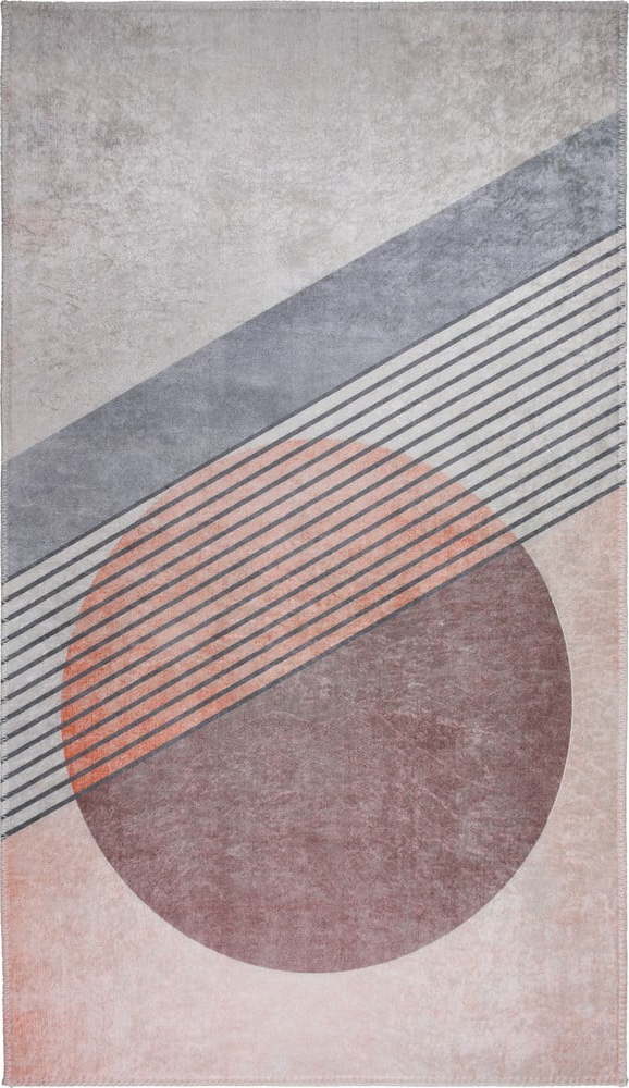 Pratelný koberec ve světle růžovo-šedé barvě 50x80 cm – Vitaus Vitaus