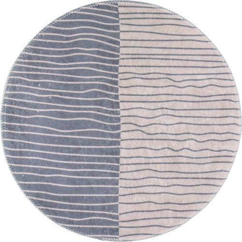 Pratelný kulatý koberec v šedo-krémové barvě ø 120 cm Yuvarlak – Vitaus Vitaus
