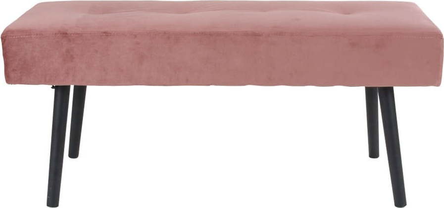 Růžová sametová lavice Bonami Essentials Skiby Bonami Essentials