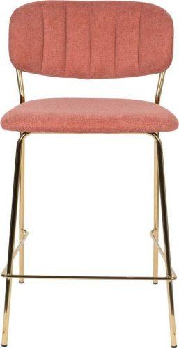 Růžové barové židle v sadě 2 ks 89 cm Jolien – White Label White Label