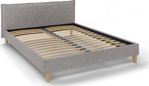 Šedá čalouněná dvoulůžková postel s roštem 160x200 cm Tina – Ropez Ropez