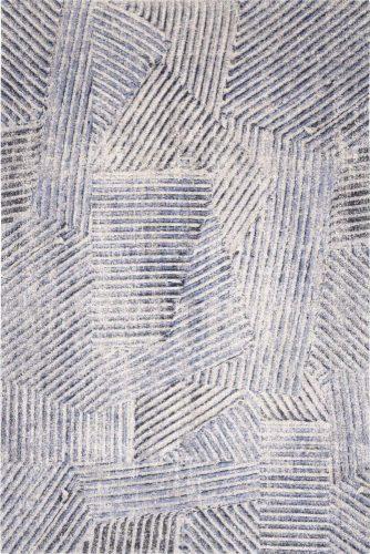 Světle modrý vlněný koberec 160x240 cm Strokes – Agnella Agnella