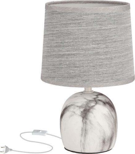 Světle šedá stolní lampa s textilním stínidlem (výška 25 cm) Adelina – Candellux Lighting Candellux Lighting