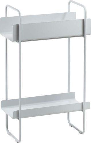 Světle šedý kovový konzolový stolek 24x48 cm A-Console – Zone Zone