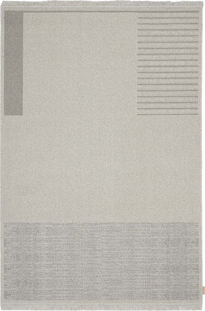 Světle šedý vlněný koberec 160x230 cm Nizer – Agnella Agnella