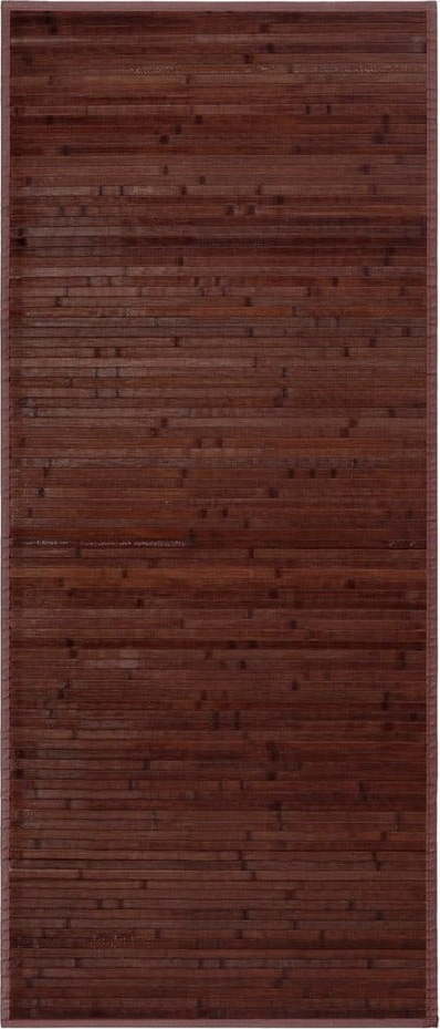 Tmavě hnědý bambusový koberec 75x175 cm – Casa Selección Casa Selección