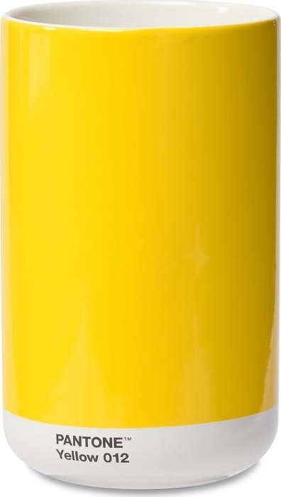 Žlutá keramická váza Yellow 012 – Pantone Pantone